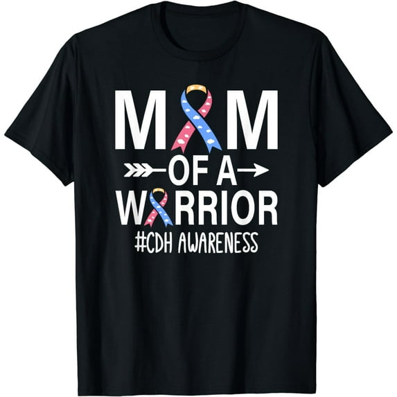 Mom of Warrior Congenital Diaphragmatic Hernia CDH Awareness T-Shirt