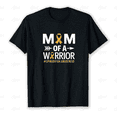thumbnail image 1 of Mom of a Warrior Spina Bifida Awareness Month Yellow Ribbon Gift Unisex T-Shirt, up to size 5XL, 1 of 2