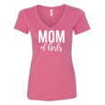thumbnail image 1 of Mom of girls Womens V-Neck Tee, 1 of 2