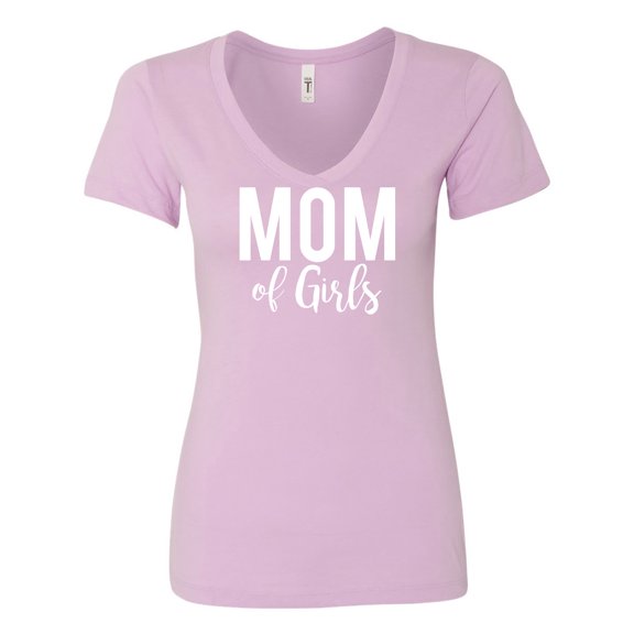 Mom of girls Womens V-Neck Tee