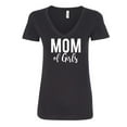 thumbnail image 1 of Mom of girls Womens V-Neck Tee, 1 of 2