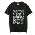 thumbnail image 1 of Mom of the Birthday Boy Funny Mother Mama Family Matching T-Shirt, 1 of 4