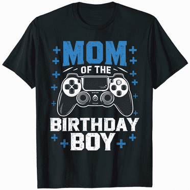 Mom of the Birthday Boy Matching Family Gaming Fun T-Shirt