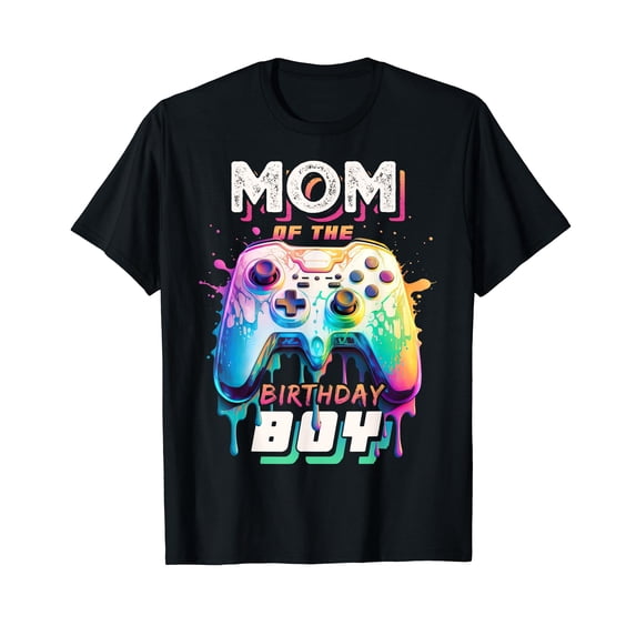 Mom of the Birthday Boy Matching Video Game Birthday Party T-Shirt