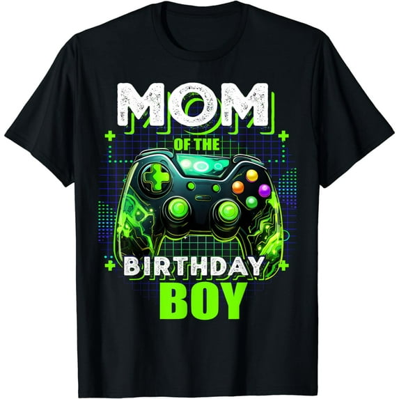 Mom of the Birthday Boy Matching Video Game Birthday Party T-Shirt