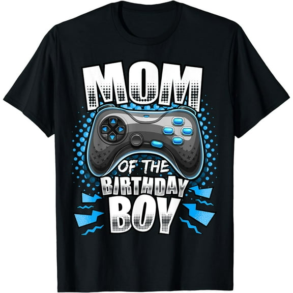 Mom of the Birthday Boy Matching Video Gamer Birthday Party T-Shirt