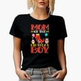 thumbnail image 1 of Mom of the Birthday Boy - Mother of a Bday Boy, Black T-Shirt, Small, 1 of 5