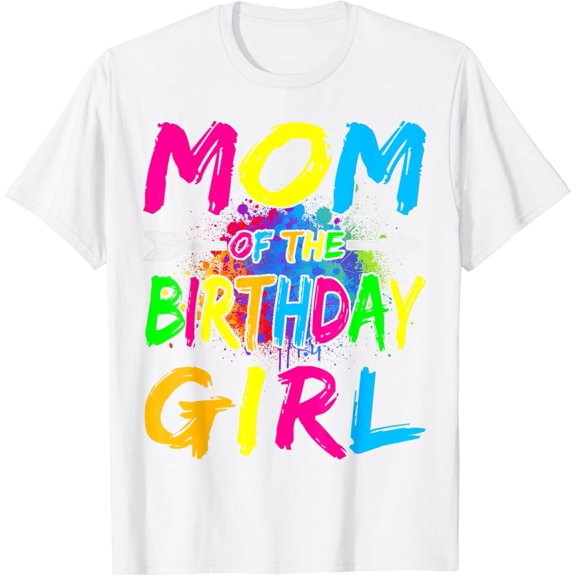 Mom of the Birthday Girl Retro 80's Party Shirt T-Shirt