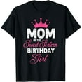 thumbnail image 1 of Mom of the Sweet Sixteen Birthday Girl 16th Pink Crown T-Shirt, 1 of 3
