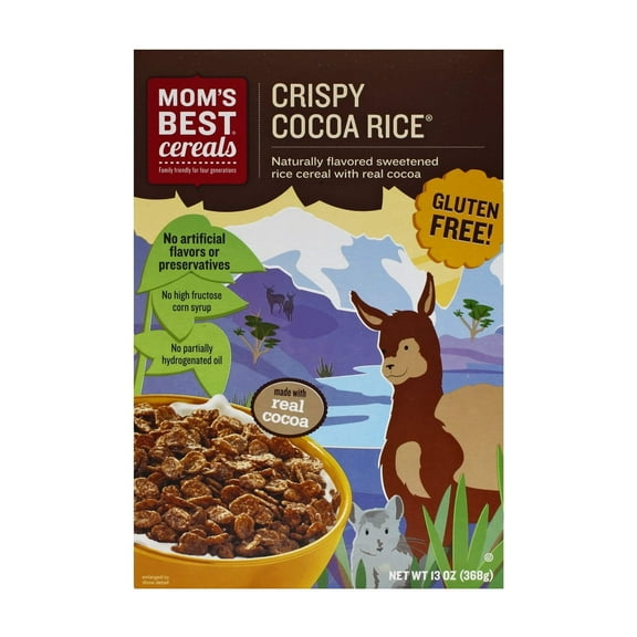 Mom's Best Breakfast Cereal Crispy Cocoa Rice 13 oz (Pack of 17)