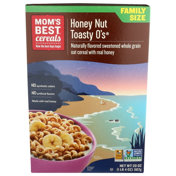 Mom's Best Cereal Toasty O Honey Nut 20 oz (Pack of 10)