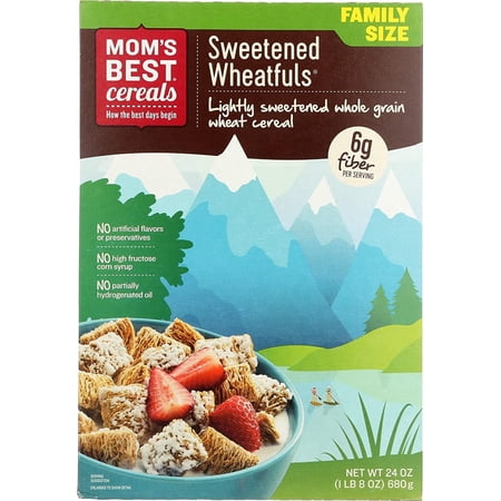 Mom's Best Naturals Cereal Sweetened Wheat-Fuls 1 lb Pack of 2