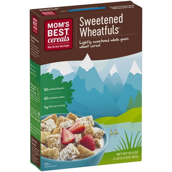 Mom's Best Sweetened Wheatfuls Cereal 16.5 oz (Pack of 14)