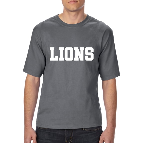 Mom's Favorite - Big Men's T-Shirt, up to Tall Size 3XLT - Lions