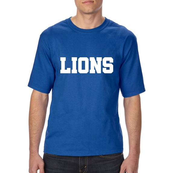 Mom's Favorite - Big Men's T-Shirt, up to Tall Size 3XLT - Lions