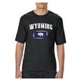 thumbnail image 1 of Mom's Favorite - Big Men's T-Shirt, up to Tall Size 3XLT - Wyoming Flag, 1 of 5