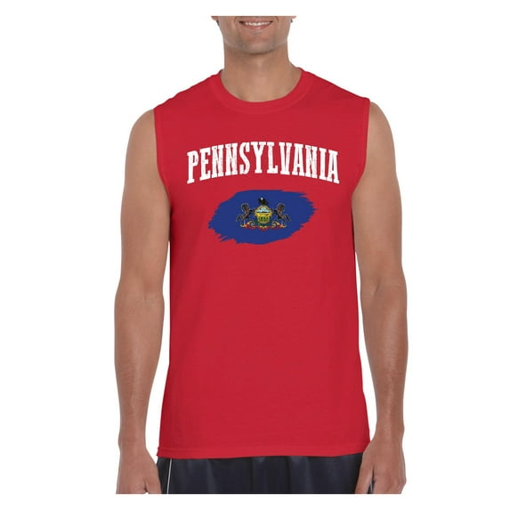 Mom's Favorite - Men's Graphic T-Shirt Sleeveless, up to Men Size 3XL - Philadelphia Pennsylvania