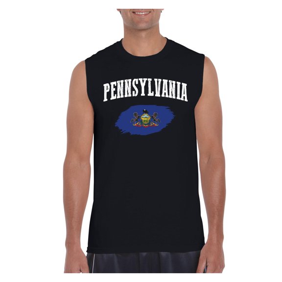 Mom's Favorite - Men's Graphic T-Shirt Sleeveless, up to Men Size 3XL - Philadelphia Pennsylvania