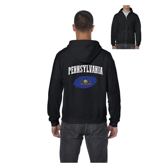 Mom's Favorite - Men's Sweatshirt Full-Zip Pullover, up to Men Size 5XL - Philadelphia Pennsylvania