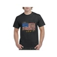 thumbnail image 1 of Mom's Favorite - Men's T-Shirt Short Sleeve, up to Men Size 5XL - American Flag USA in Gold, 1 of 5