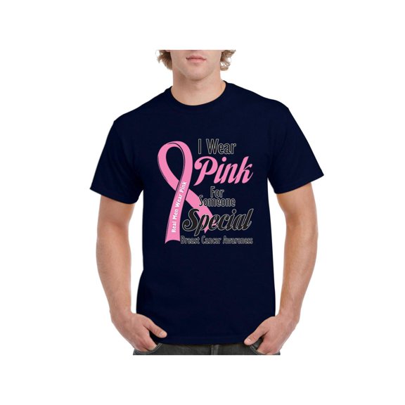 Mom's Favorite - Men's T-Shirt Short Sleeve, up to Men Size 5XL - I Wear Pink for Someone Special