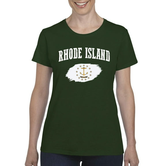Mom's Favorite - Women's T-Shirt Short Sleeve, up to Women Size 3XL - Rhode Island