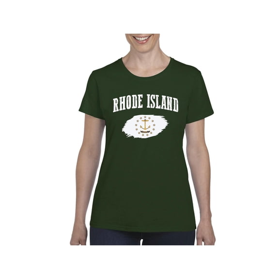 Mom's Favorite - Women's T-Shirt Short Sleeve, up to Women Size 3XL - Rhode Island