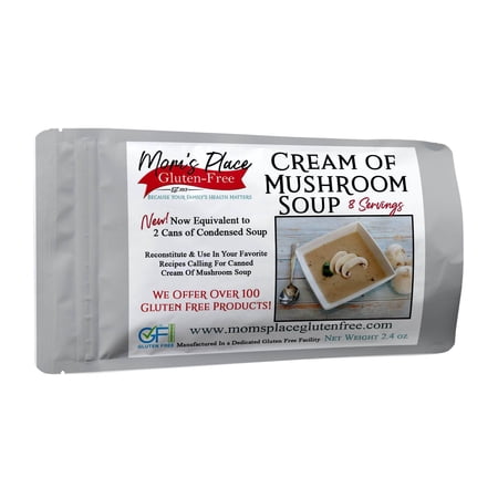 Mom’s Gluten Free & Dairy Free Cream of Mushroom Soup Mix (2-Pack), Equal to 4 Cans of Condensed Soup