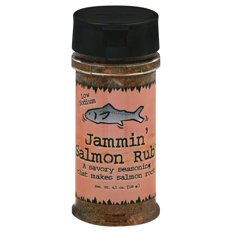 Salmon Seasoning Rub - Fish Seasoning Jar, 1/2 Cup, 2.3 oz.