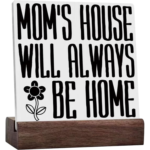 Mom's House Will Always Be Home Home Bedroom Wall Decor Rustic Mom ...