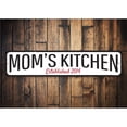 thumbnail image 1 of Mom's Kitchen Established Novelty Decor, Metal Wall Sign - 4x18 Inches, 1 of 4