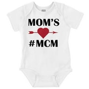 Mom's MCM Man Crush Monday Heart Bodysuit Jumper Boys Infant Baby Brisco Brands NB