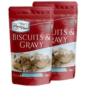 Mom's Place Gluten-Free Biscuit & Gravy Mix (2-Pack), Dairy Free, Easy to Make, Makes 16-18 Biscuits, 27 oz