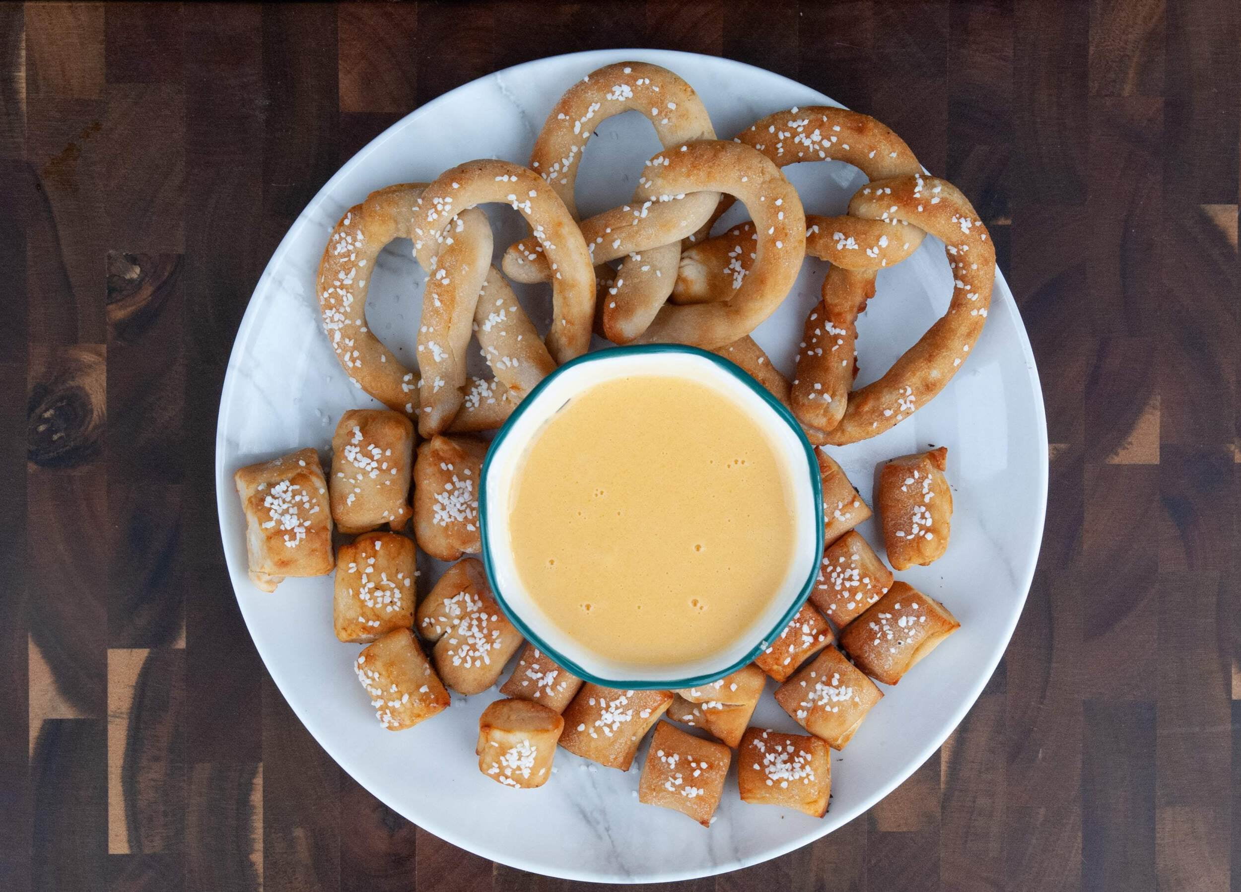 Pretzel Cheese Dip - Baking With Mom