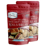 Mom's Place Gluten Free "I Can't Believe These Aren't Wheat!" Gluten Free Rolls/Bread Mix (2-Pack) - Quick & Easy to Make - Vegan, Nut Free, Dairy Free & Soy Free