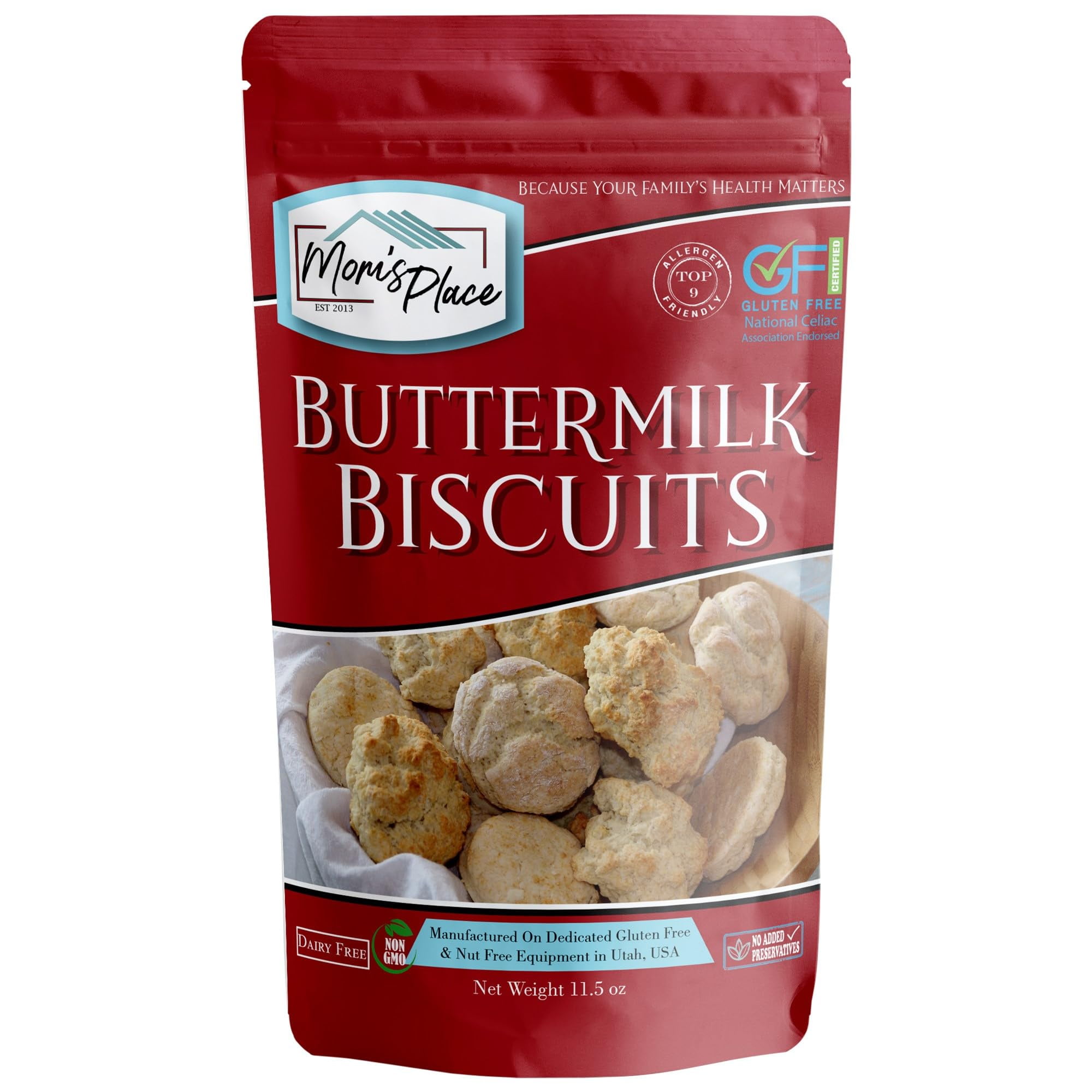 Mom's Place Gluten Free STF9 Buttermilk Biscuit Mix DairyFree & Easy