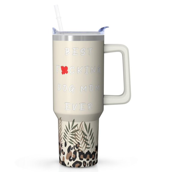 Mom's Pride Gift - 40oz Stainless Steel Tumbler with Straw - Maintains Temperature Perfectly - Mother's Day Birthday Christmas Present
