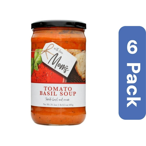 Mom's Tomato Basil Soup 24.5 oz (Pack of 6)