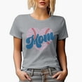 thumbnail image 1 of Mom with a Leopard Print Heart Baseball Ball Art Merch Gift, Heather Grey T-Shirt, Large, 1 of 5
