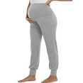 thumbnail image 1 of Momacia Pregnant Womens Casual Cotton Loose Pants Maternity Joggers High Waist Trousers, 1 of 3