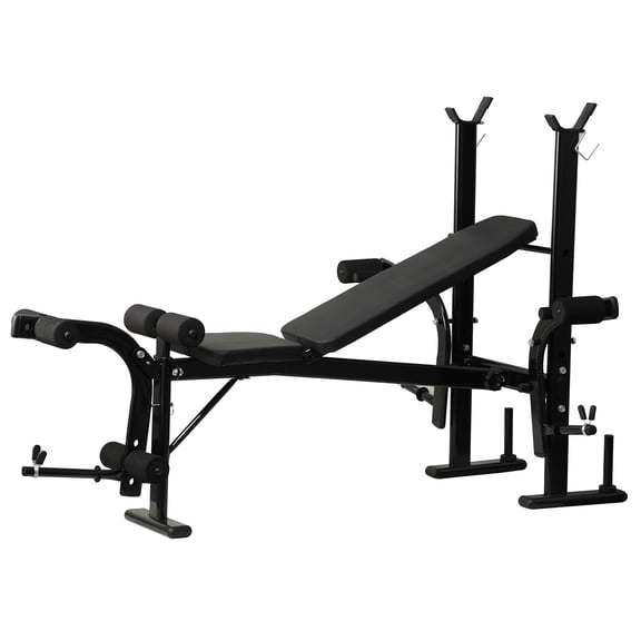 Momarys Heavy-Duty Weight Bench (66.9L47.2W41.3H) - 800LBS Capacity, 4-in-1 Design (Bench Press+Barbell Rack+Preacher Curl+Leg Developer) for Home Gym