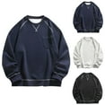 thumbnail image 1 of Momasggi Big and Tall Sweatshirts for Women Loose Casual Long Sleeve Crewneck Pullover Tops Fashion Fall Winter Outdoor Sweatshirt with Front Chest Pocket White L, 1 of 9