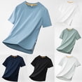 thumbnail image 1 of Momasggi Big and Tall T-Shirts for Men Short Sleeve Quick Dry Workout Shirt Summer Solid Color Crew Neck Tees Lightweight Athletic Running Gym Tshirts Green 4XL, 1 of 6