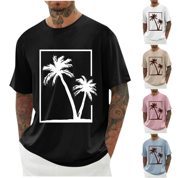 Momasggi Big and Tall Graphic T Shirts for Men Oversized Short Sleeve Crewneck Shirts Loose Casual Summer Beach Vacation Tees White 4XL