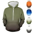 thumbnail image 1 of Momasggi Gradient Hoodies for Men Big and Tall Long Sleeve Drawstring Hooded Sweatshirts Loose Casual Fall Winter Going Out Pullover Tops with Pockets Blue M, 1 of 5