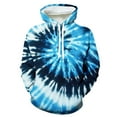 thumbnail image 1 of Momasggi Men's Big and Tall Hoodies Drawstring Long Sleeve Hooded Sweatshirt Fashion Tie Dye Graphic Hoodie Fall Winter Warm Pullover Tops with Pockets Blue 4XL, 1 of 4