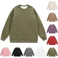 thumbnail image 1 of Momasggi Men's Fleece Lined Sweatshirt Big and Tall Long Sleeve Crewneck Pullover Tops Fall Winter Outdoor Warm Sweatshirts Black 3XL, 1 of 3