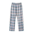 thumbnail image 1 of Momasggi Plaid Pajama Pants for Men Big and Tall Cotton Pajama Bottoms Comfy Elastic Waist Straight Leg Sleep Pants Lightweight Soft Home Lounge Pants with Pockets Sky Blue 2XL, 1 of 3