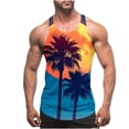 thumbnail image 1 of Momasggi Workout Tank Tops for Men Summer Sleeveless Muscle Tees Tropical Graphic T-Shirts Lightweight Gym Running Tank Top Multicolor 3XL, 1 of 4