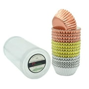 Mombake Mini Foil Silver Cupcake Liners Muffin Baking Cups for Party and More, 300-Count